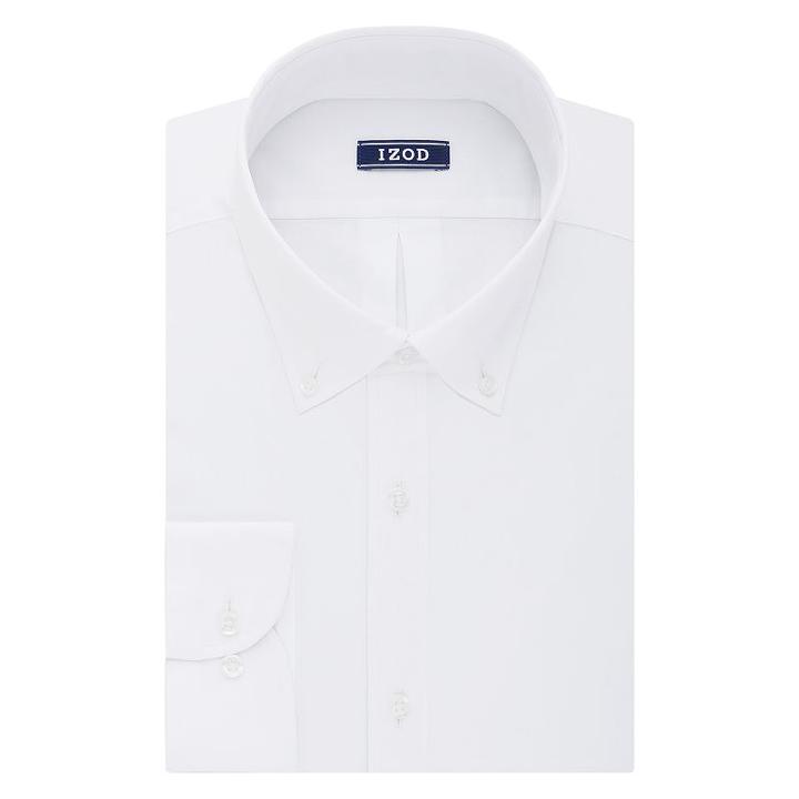 Men's Izod Slim-fit Wrinkle-free Dress Shirt, Size: 2x-34/35, White