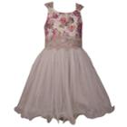 Girls 7-16 Bonnie Jean Sleeveless Floral Party Dress, Size: 7, Natural