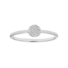 10k Gold Diamond Accent Circle Ring, Women's, Size: 6.50, White
