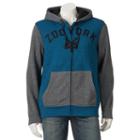Men's Zoo York Raglan Sherpa Hoodie, Size: Large, Med Blue