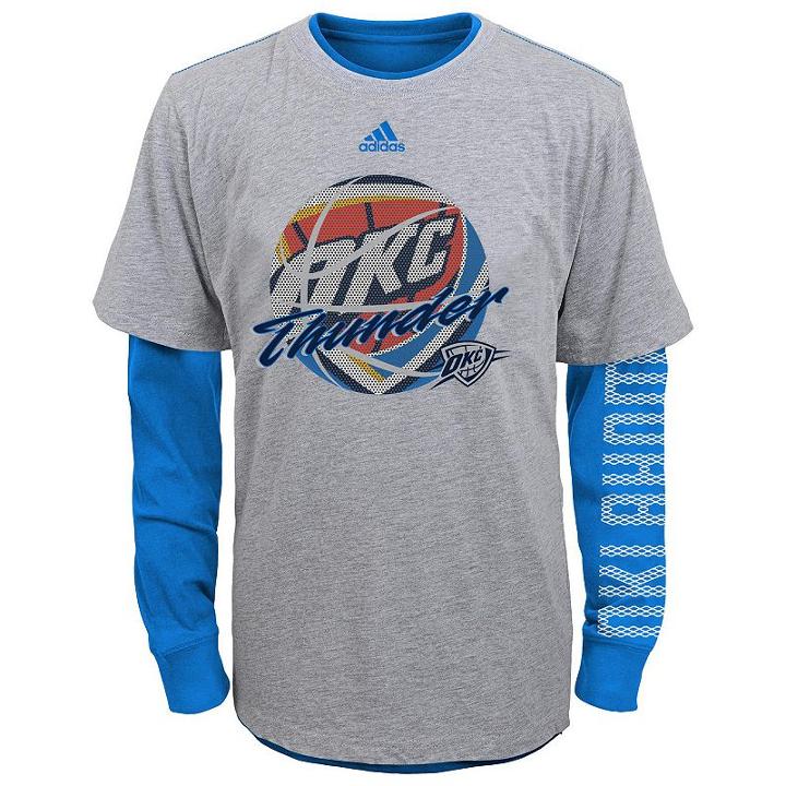 Boys 4-7 Adidas Oklahoma City Thunder Cager Tee Set, Boy's, Size: Large, Ovrfl Oth