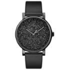 Timex Women's Elevated Classic Crystal Accent Leather Watch - Tw2r95100jt, Size: Medium, Black