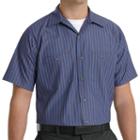 Big & Tall Red Kap Classic-fit Durastripe&reg; Striped Button-down Work Shirt, Men's, Size: 4xl Tall, Multicolor