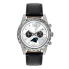 Men's Game Time Carolina Panthers Letterman Watch, Black