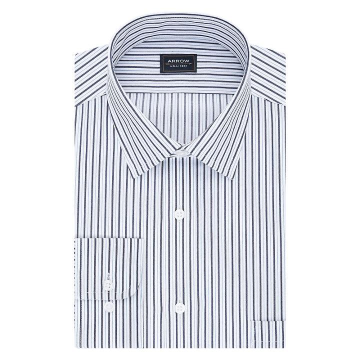 Big & Tall Arrow Regular-fit Poplin Wrinkle-free Dress Shirt, Men's, Size: 17 37/38, Turquoise/blue (turq/aqua)