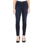 Women's Bandolino Lisbeth Curvy Fit Midrise Skinny Jeans, Size: 10, Dark Blue