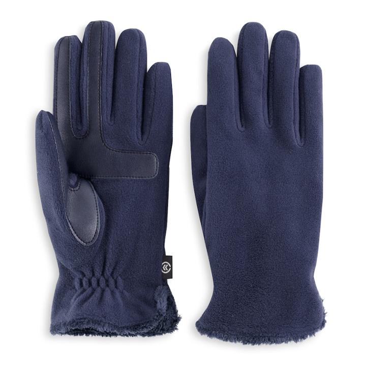 Women's Isotoner Smartdri Stretchy Fleece Gloves, Blue