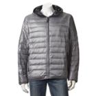 Big & Tall Excelled Packable Puffer Jacket, Men's, Size: 4x Big, Grey (charcoal)