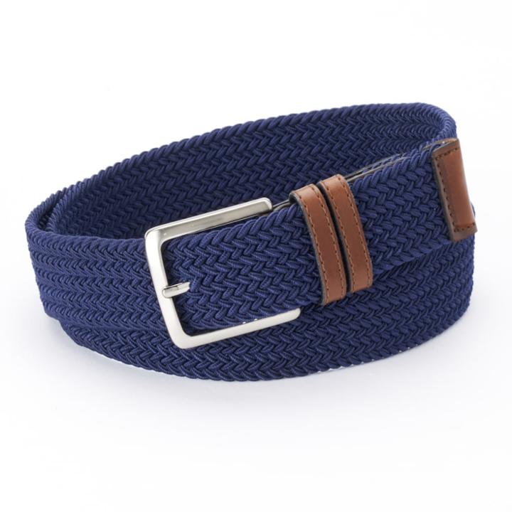 Dockers&reg; Braided Stretch Navy Belt - Men, Size: Medium, Blue
