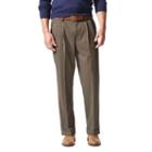 Men's Dockers&reg; Relaxed Fit Comfort Stretch Khaki Pants - Pleated-cuffed D4, Size: 38x32, Dark Brown