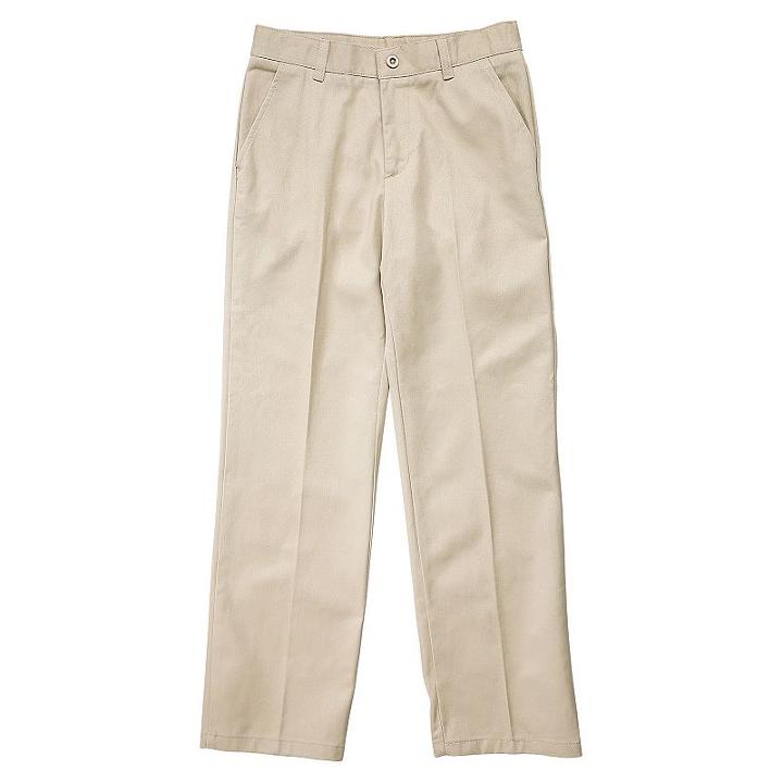 Boys 4-20 French Toast School Uniform Slim-fit Twill Pants, Boy's, Size: 20, Beig/green (beig/khaki)