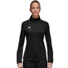 Women's Adidas Core 18 1/4-zip Training Top, Size: Small, Black