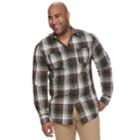 Big & Tall Urban Pipeline&reg; Awesomely Soft Regular-fit Plaid Flannel Button-down Shirt, Men's, Size: Xl Tall, Dark Green