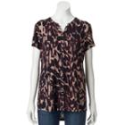 Women's Dana Buchman Button-down Shirt, Size: Small, Dark Red