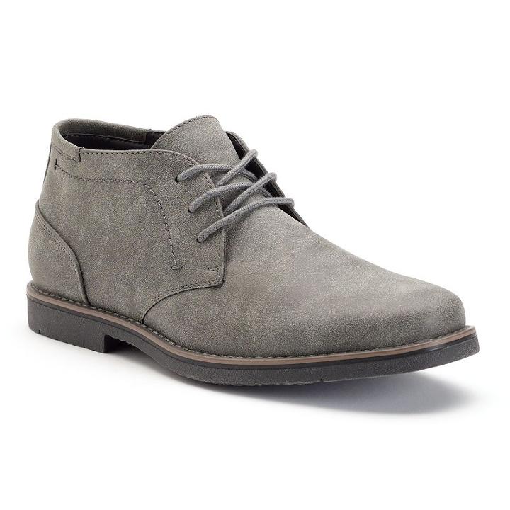 Sonoma Goods For Life&trade; Braydon Men's Chukka Boots, Size: Medium (9), Grey