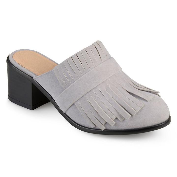 Journee Collection Evelyn Women's Mules, Size: 7, Grey