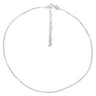 Primrose Sterling Silver Box Chain Choker Necklace, Women's, Grey