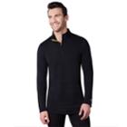 Big & Tall Climatesmart Comfort Wear Stretch Performance Quarter-zip Pullover, Men's, Size: 3xl Tall, Black