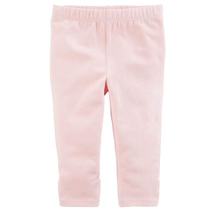 Baby Girl Carter's Bow-back Leggings, Size: Newborn, Pink