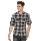 Men's Urban Pipeline&reg; Buffalo Check Button-down Shirt, Size: Xl, Blue (navy)