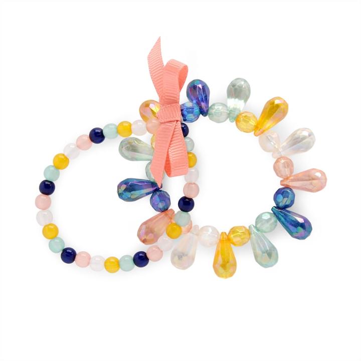 Girls 4-16 Carter's 2-pk. Beaded Teardrop Bracelet Set, Size: 3, Multi