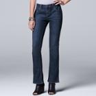Petite Simply Vera Vera Wang Bootcut Jeans, Women's, Size: 6 Petite, Med Blue
