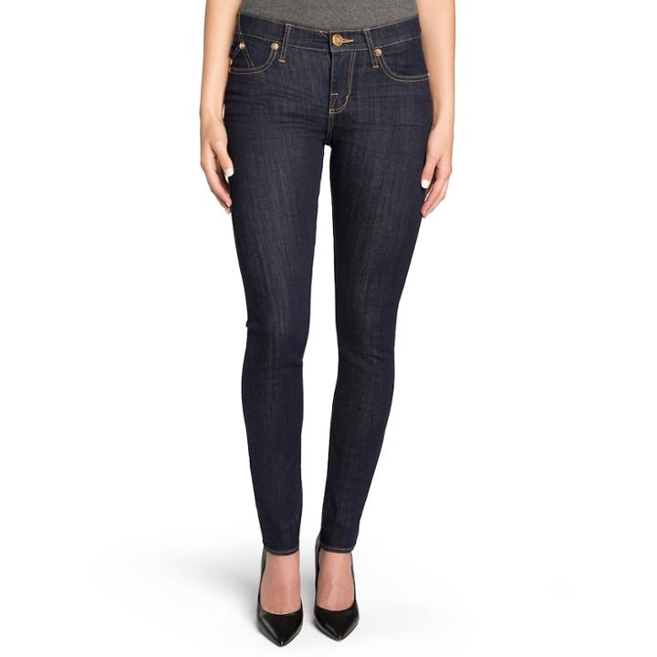 Women's Rock & Republic&reg; Denim Rx&trade; Berlin Skinny Jeans, Size: 8 - Regular, Dark Blue
