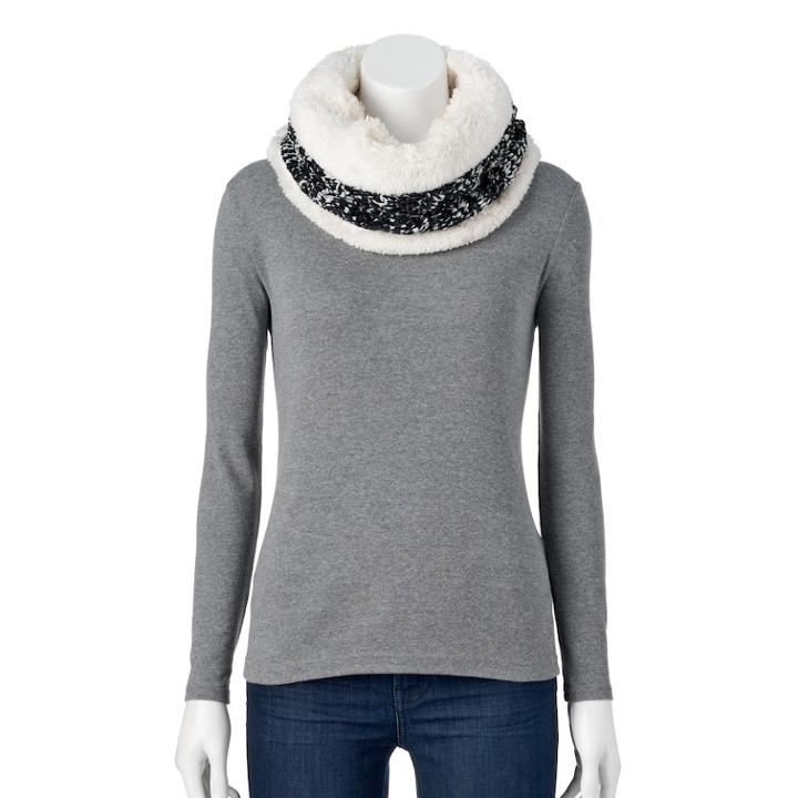 Women's Sonoma Goods For Life&trade; Chunky Cable-knit Lined Snood, Oxford