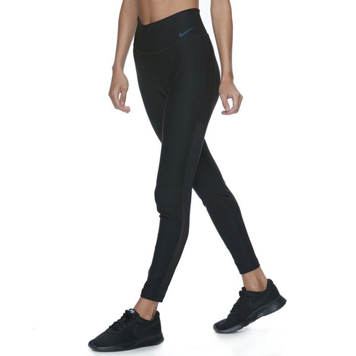 Women's Nike Power Training Tights, Size: Small, Grey (charcoal)