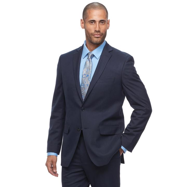 Men's Apt. 9&reg; Premier Flex Slim-fit Suit Coat, Size: 42 Short, Blue (navy)