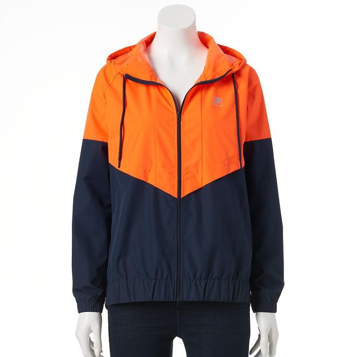 Women's Fila Sport&reg; Raglan Windbreaker Jacket, Size: Large, Brt Red
