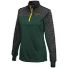 Women's Campus Heritage Oregon Ducks Scaled Quarter-zip Pullover Top, Size: Large, Dark Green