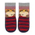 Baby Boy Jumping Beans&reg; Monkey In Glasses Striped Slipper Socks, Size: 12-24month, Multicolor