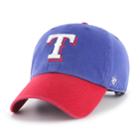 Men's '47 Brand Texas Rangers Two-toned Clean Up Hat, Multicolor