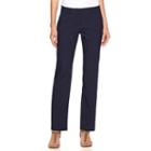 Women's Apt. 9&reg; Torie Straight-leg Dress Pants, Size: 0 T/l, Dark Blue