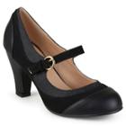 Journee Collection Siri Women's Mary Jane Heels, Girl's, Size: Medium (7.5), Black