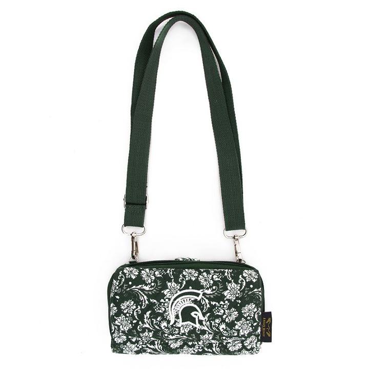 Michigan State Spartans Bloom Crossbody Wallet, Women's, Multicolor