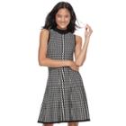 Juniors' Candie's&reg; Sleeveless Chevron A-line Sweater Dress, Teens, Size: Medium, Oxford