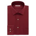 Big & Tall Van Heusen Flex Collar Regular Tall Pincord Dress Shirt, Men's, Size: 17.5 35/6t, Red Other