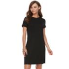 Petite Apt. 9&reg; Cuffed T-shirt Dress, Women's, Size: Xl Petite, Black