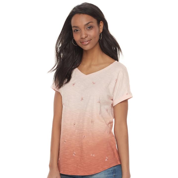 Women's Sonoma Goods For Life&trade; Dolman Tee, Size: Large, Pink