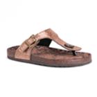 Muk Luks Tina Women's Slide Sandals, Size: 8, Med Brown