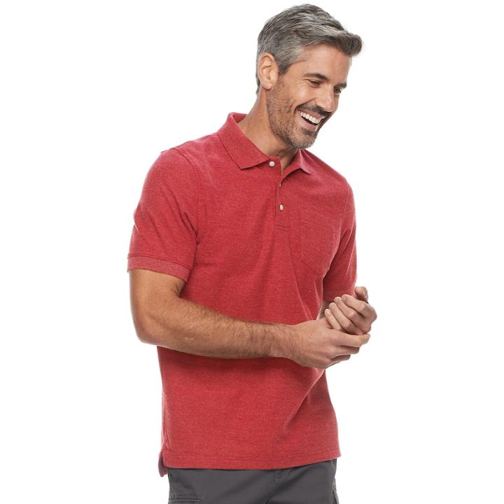 Men's Croft & Barrow&reg; Polo, Size: Xxl, Dark Pink