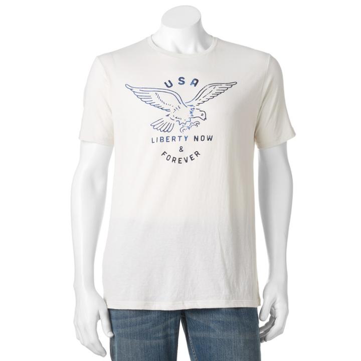 Men's Sonoma Goods For Life&trade; Usa Liberty Now & Forever Tee, Size: Small, Natural