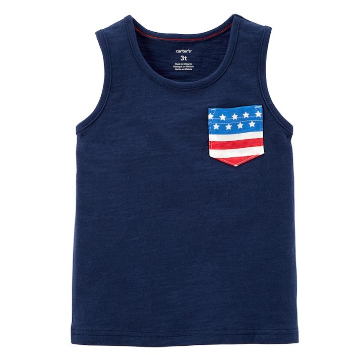 Boys 4-8 Carter's Patriotic Tank Top, Size: 4/5, Blue