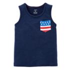 Boys 4-8 Carter's Patriotic Tank Top, Size: 4/5, Blue