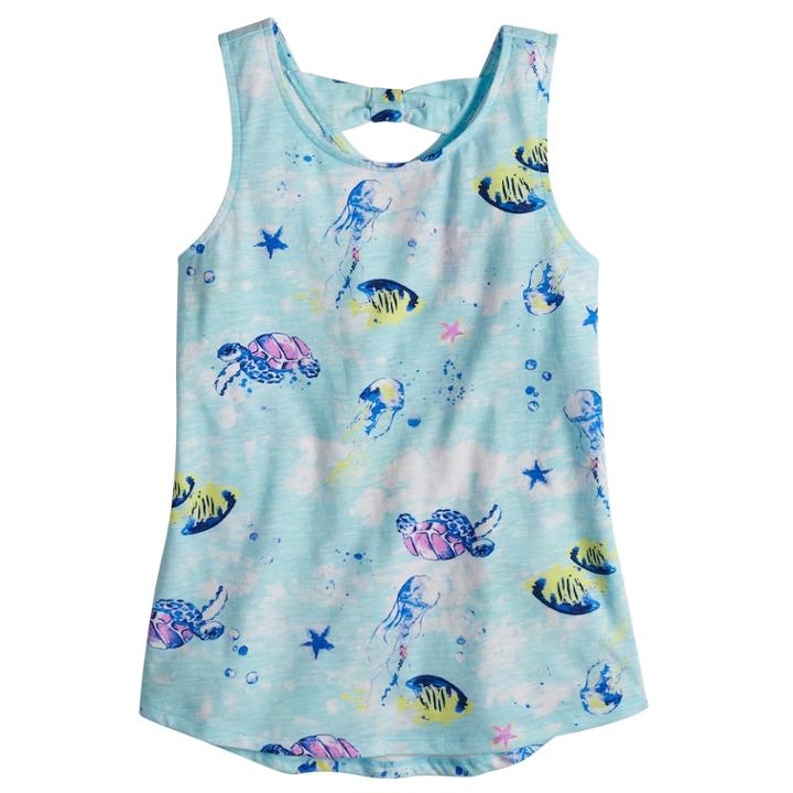 Girls 7-16 & Plus Size So&reg; Bow Back Tank Top, Size: 16, Med Blue