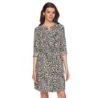 Women's Apt. 9&reg; Crepe Shirt Dress, Size: 2, White Oth
