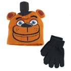 Boys 4-20 Five Nights At Freddy's Hat & Gloves Set, Brown