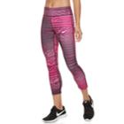 Women's Nike Power Essential Running Capris, Size: Xs, Drk Purple